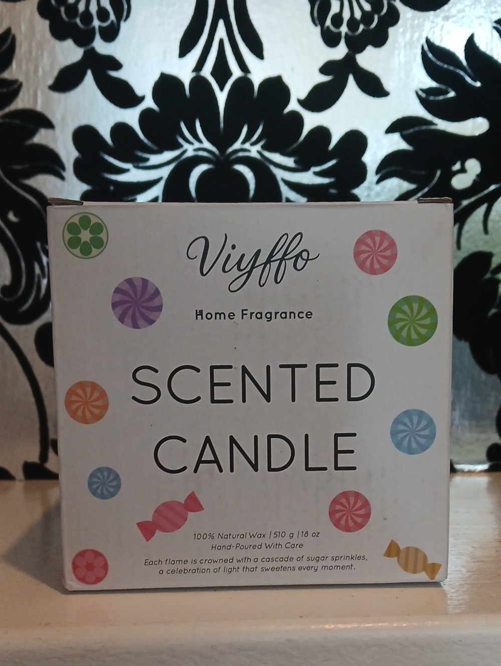 Vanilla & Peppermint Soy Candle Seasons Greetings - Picture 4 of 4